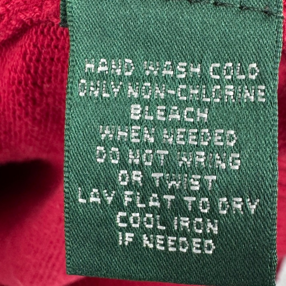 Vintage Lauren Ralph Lauren Full Zip Sweater Women Large Red Embroidered Logo - Picture 7 of 11